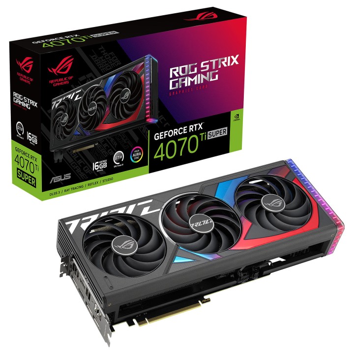 ASUS ROG Strix GeForce RTX 4070 Ti SUPER 16GB Cartes graphiques ASU...
