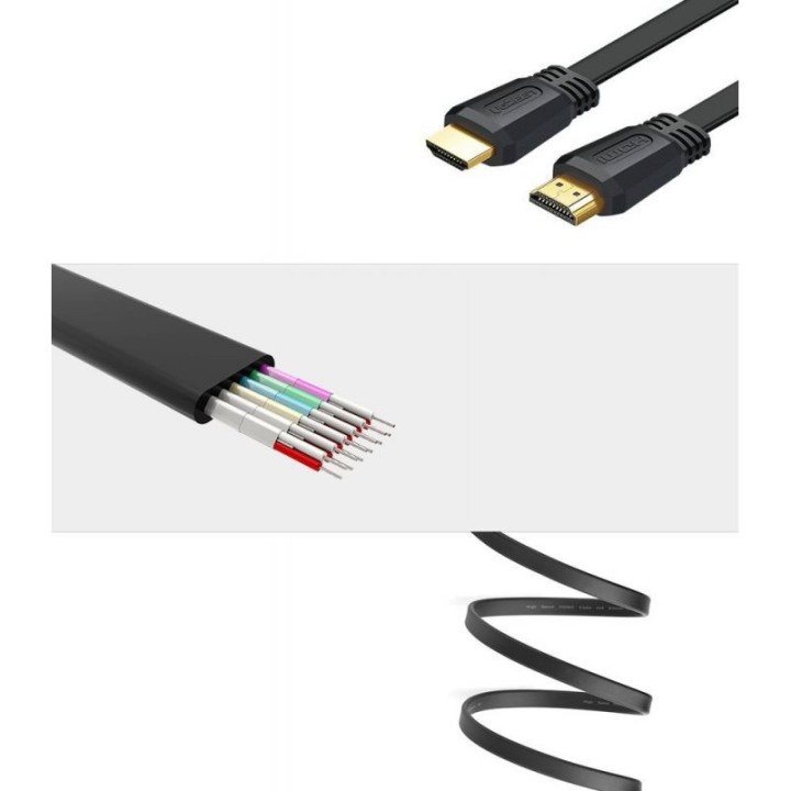 Ugreen Cable Flat HDMI 2.0 1.5M (50819) Connectique 50819