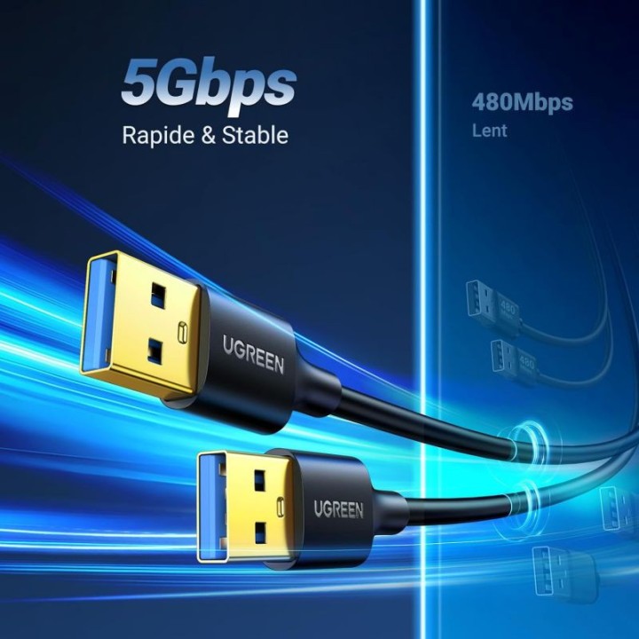 Ugreen Cable USB 3.0 1M (10370) Connectique 10370