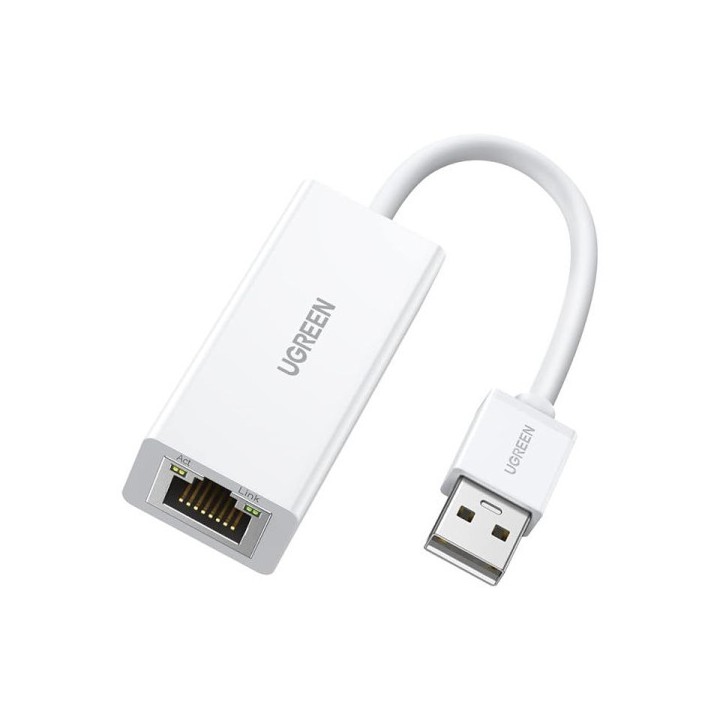 Ugreen Adaptateur USB 3.0 to RJ45 Blanc (20255) Connectique 20255