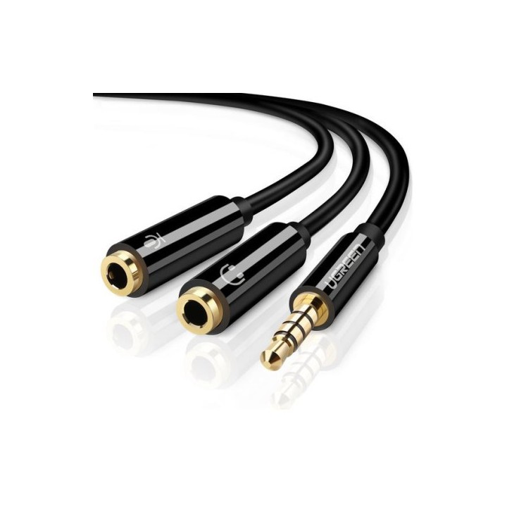 Ugreen Splitter Audio 3.5mm Male to 3.5mm Female Noir (30620) Conne...