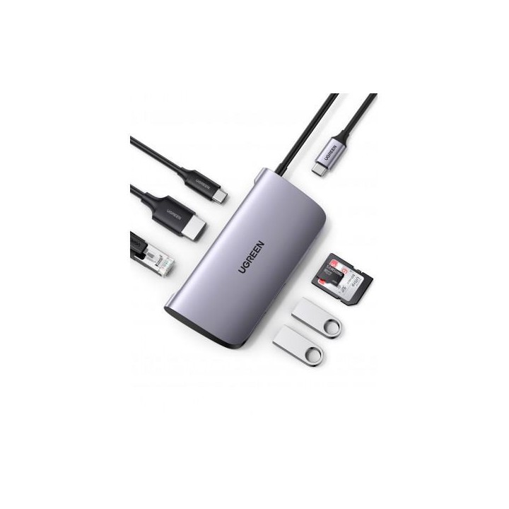 Ugreen Station d'accueil USB-C 7 en 1(50852) Connectique UGREEN Maroc