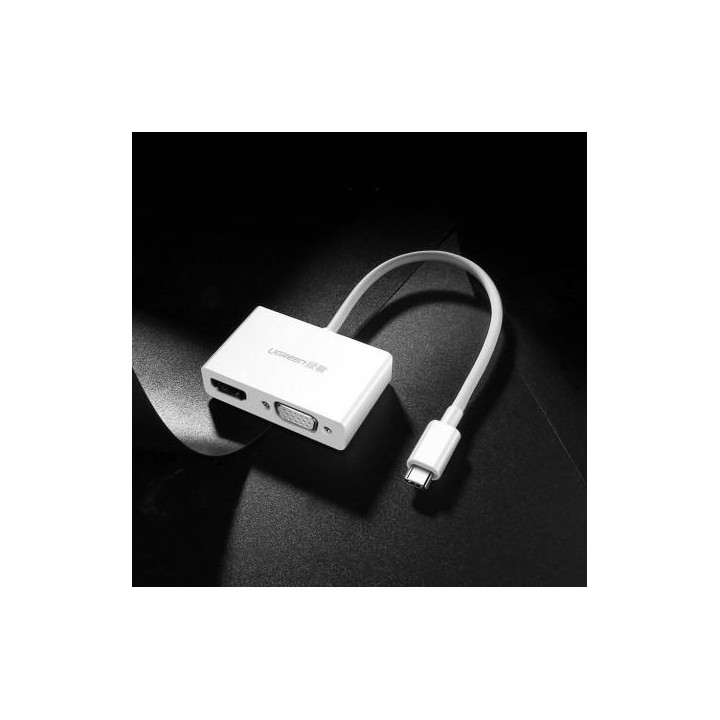 Ugreen Convertisseur USB-C to HDMI+VGA Blanc (30843) Connectique 30843