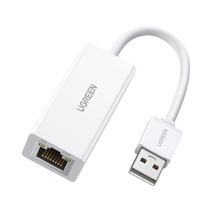 Ugreen Adaptateur USB 2.0 to RJ45 Blanc (20253) Connectique UGREEN ...