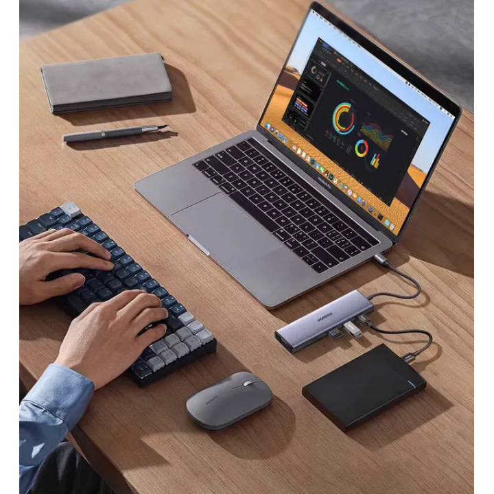 HUB USB-C Ugreen 9 en 1 (15600) Connectique 15600
