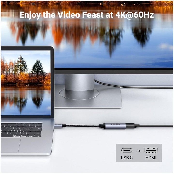 Ugreen Cable USB-C to HDMI Female (70444) Connectique PC 70444