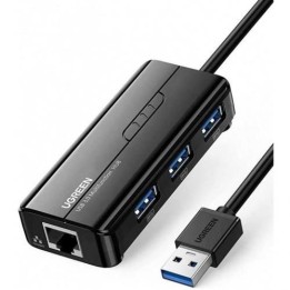 Ugreen HUB USB 3.0 to 3 x USB 2.0 + RJ45 Port (20265) Connectique P...