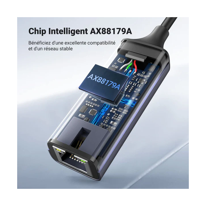 Ugreen Adaptateur Aliminium USB 3.0 to RJ45 (50922) Connectique PC ...