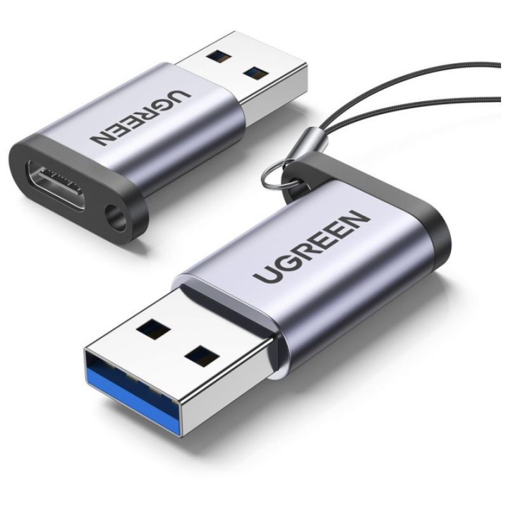 Ugreen Adaptateur USB-A Male 3.0 to USB-C Female GRIS Connectique P...