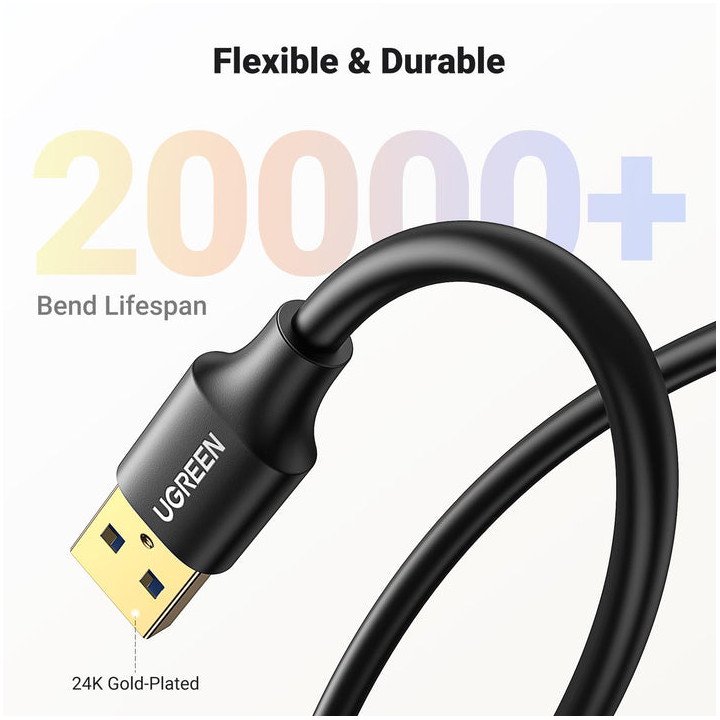 Ugreen Cable USB 3.0 Male to Female USB 3.0 5M Connectique PC 90722