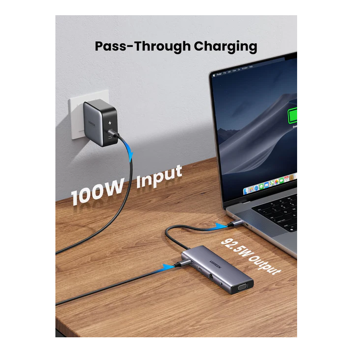 HUB USB-C Ugreen 10 en 1 (15601) Connectique Réseau 15601