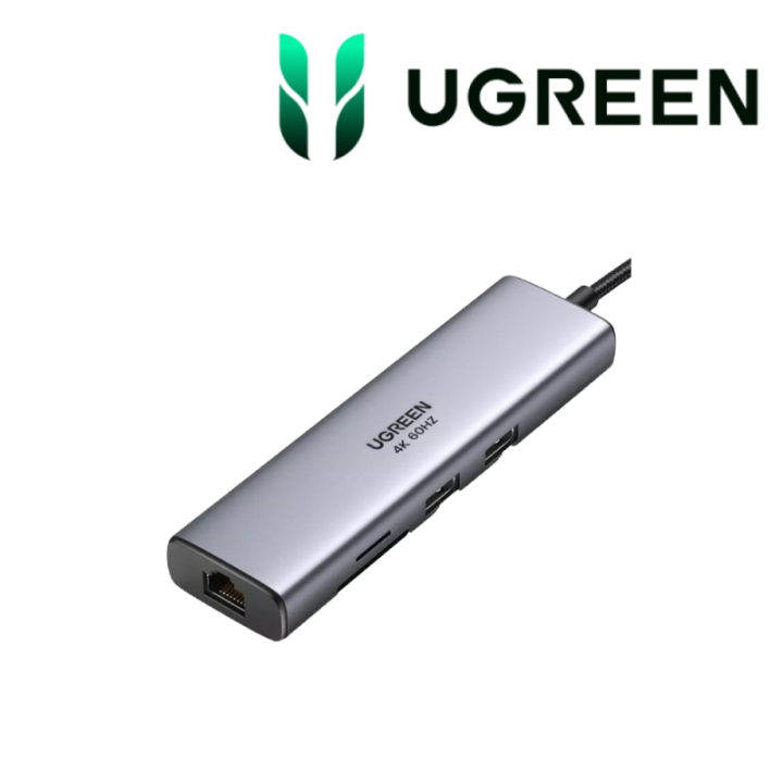 Ugreen Hub USB-C 7 en 1 (HDMI 4K) Connectique Réseau 90568