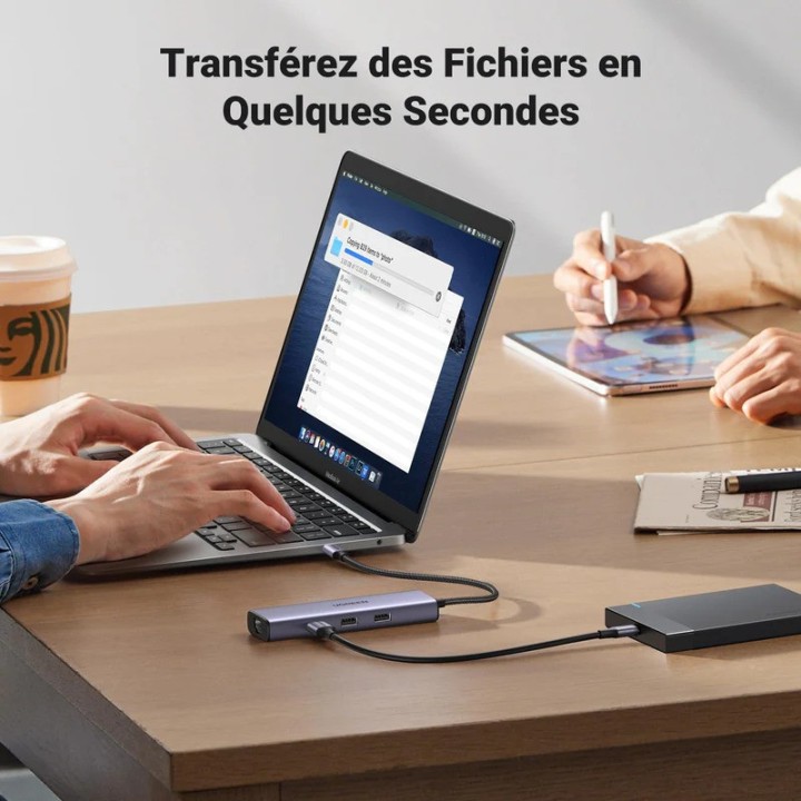 Ugreen Hub USB-C 6 en 1 Connectique Réseau 15598