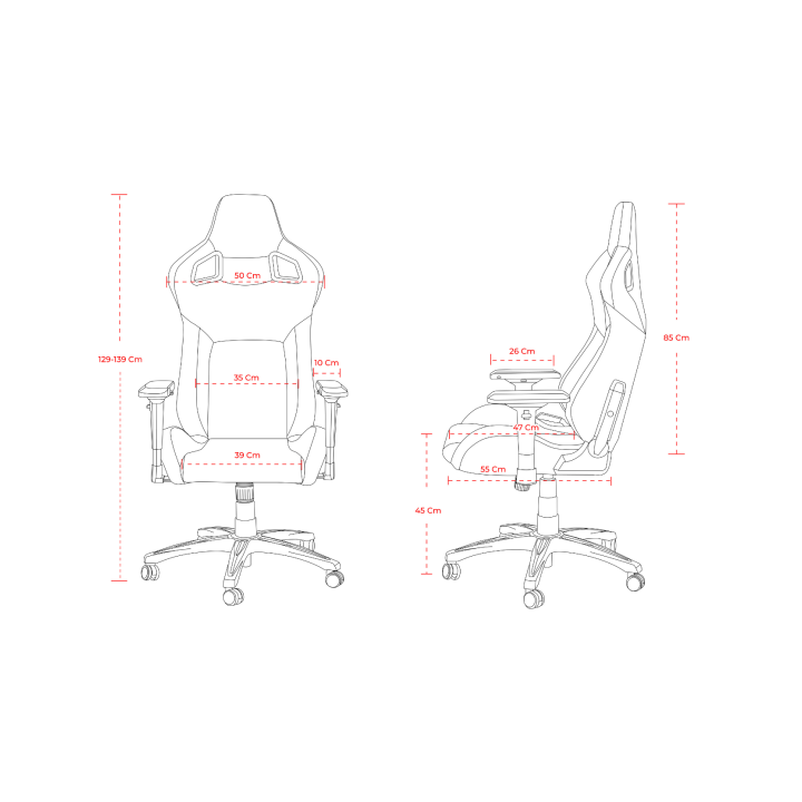 SKILLCHAIRS SC5 VOLCAN Chaise gamer SKILLCHAIRS Maroc
