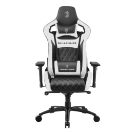 SKILLCHAIRS Throne Series Black/White Chaise gamer SKILLCHAIRS Maroc