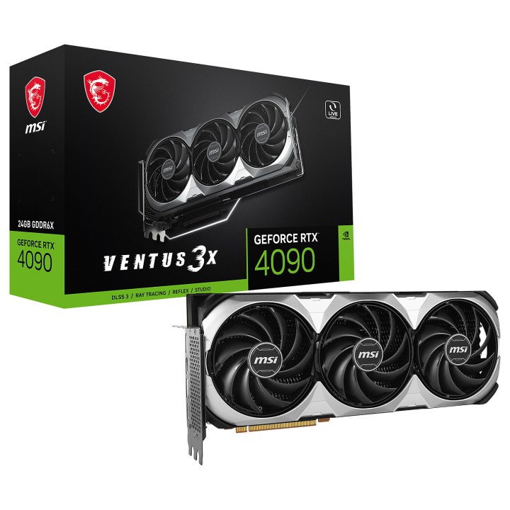 MSI GeForce RTX 4090 VENTUS 3X E OC 24GB GDDR6X Cartes graphiques M...