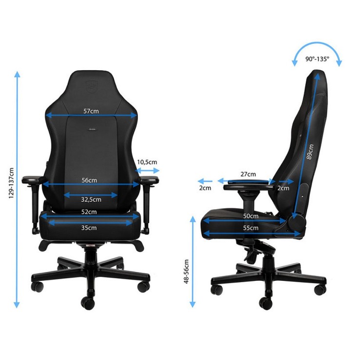 Noblechairs HERO Black Edition Chaise gamer Noblechairs Maroc
