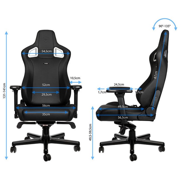 Noblechairs EPIC Black Edition Chaise gamer Noblechairs Maroc