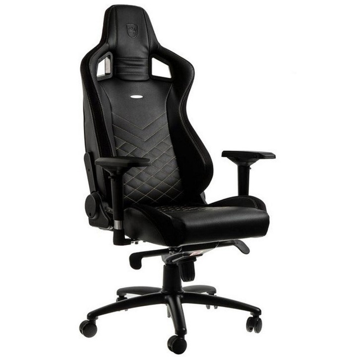 Noblechairs EPIC Black/Gold Chaise gamer Noblechairs Maroc