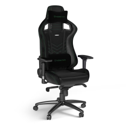 Noblechairs EPIC Black/Green Chaise gamer Noblechairs Maroc