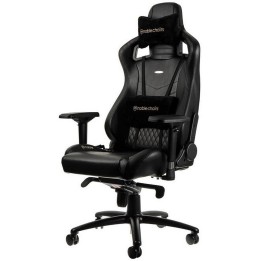 Noblechairs EPIC Real Leather Black Chaise gamer Noblechairs Maroc
