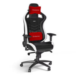 Noblechairs EPIC Real Leather Black/Red/White Chaise gamer Noblecha...