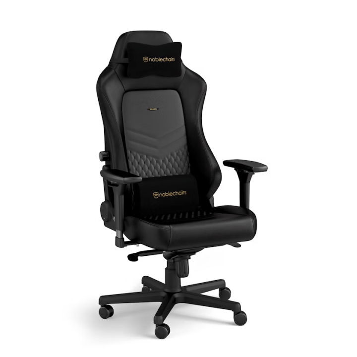 Noblechairs HERO Real Leather Black Chaise gamer Noblechairs Maroc