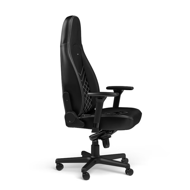 Noblechairs ICON Black/Platinum White Chaise gamer Noblechairs Maroc