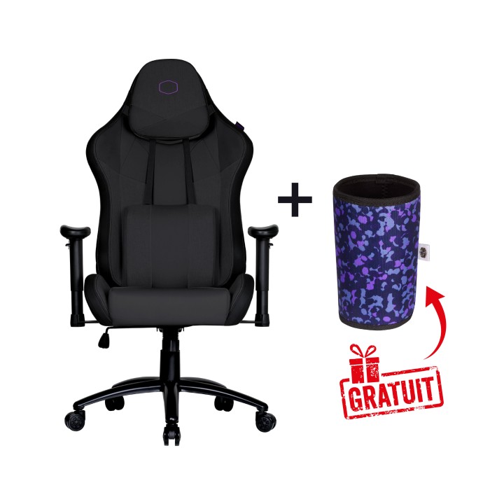 Bundle Caliber R3C Black + CH510 Cup Holder (Purple CAMO) Chaise ga...