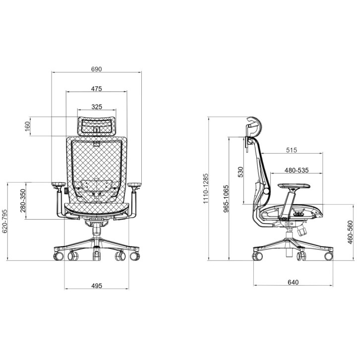 SKILLCHAIRS Ergo Aurora Chaise ergonomique SKILLCHAIRS Maroc