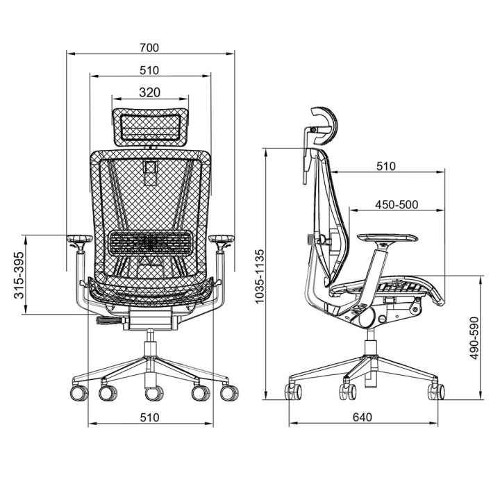 SKILLCHAIRS Ergo Vittoria Chaise ergonomique SKILLCHAIRS Maroc