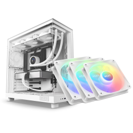 BUNDLE NZXT H6 Flow White + 3xNZXT F120 RGB Core (White) BUNDLES NZ...