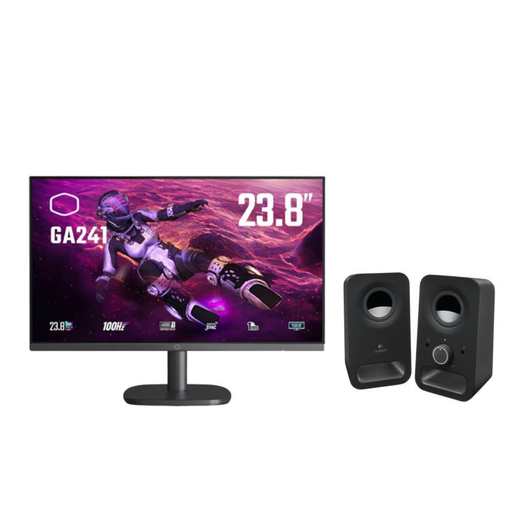 BUNDLE Cooler Master GA241+ Logitech Multimedia Speakers Z150 BUNDL...
