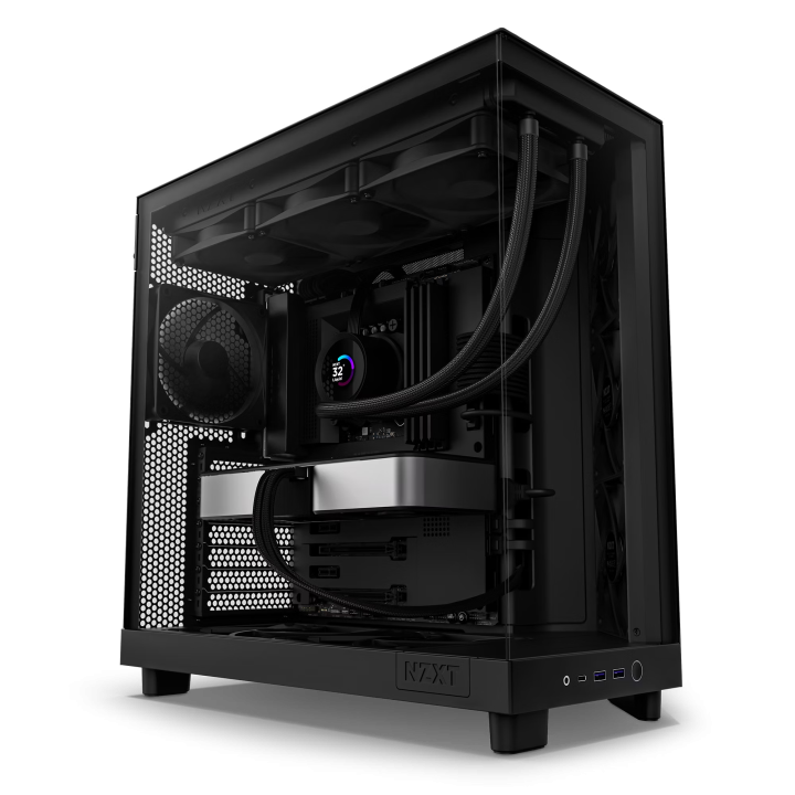 BUNDLE NZXT H6 Flow Black (2024) + 3 xNZXT F120 RGB Core (Black) BU...