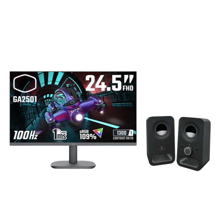 BUNDLE Cooler Master GA2501 + Logitech Multimedia Speakers Z150 (Bl...