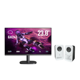 BUNDLE Cooler Master GA241+ Logitech Multimedia Speakers Z150 (Whit...