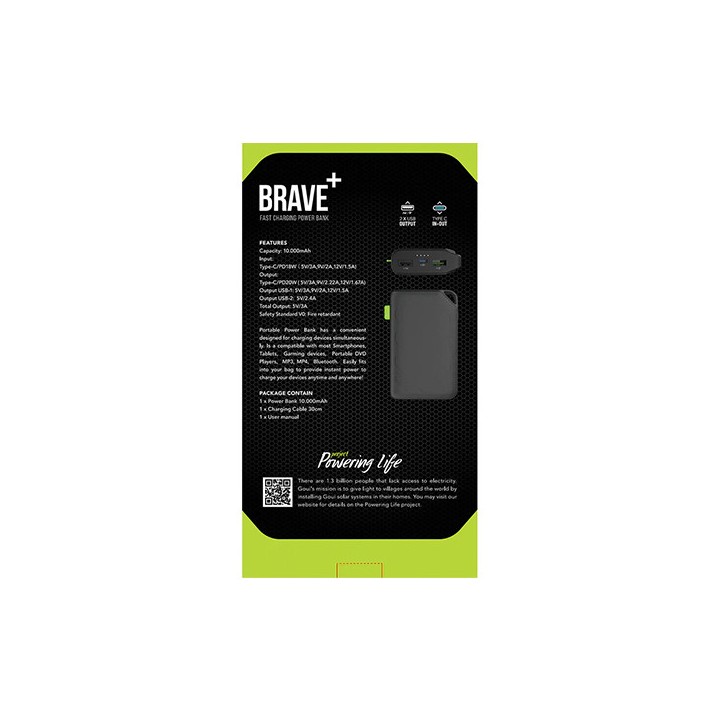 Goui Brave Plus PowerBank de 20000 mAh 20W Power bank Goui Maroc