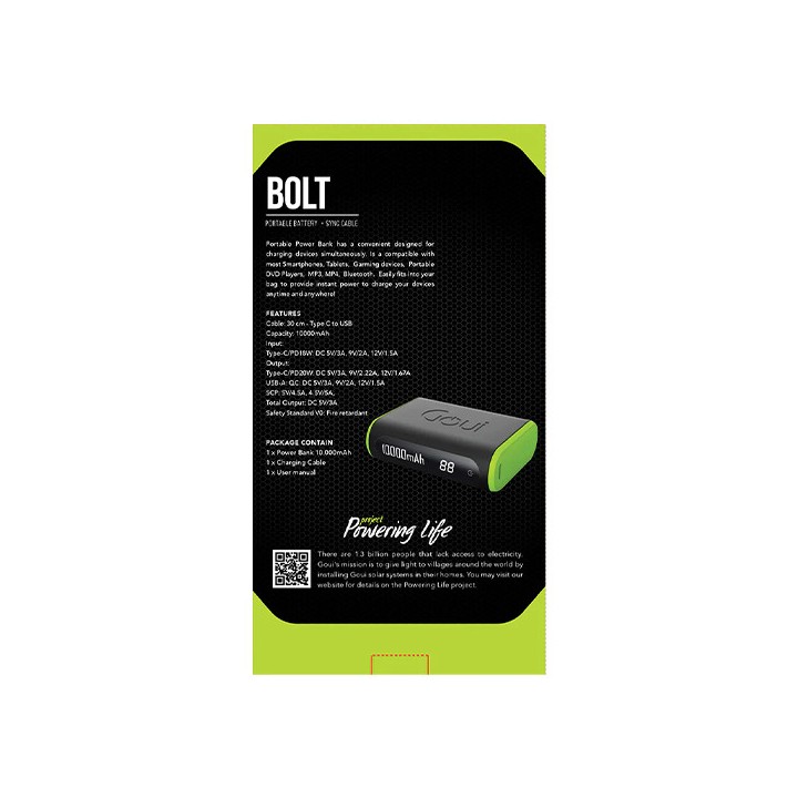 Goui Bolt Mini PowerBank 10000 mAh Power bank Goui Maroc