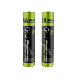 Goui Rechargeable AAA Battery (2Pcs) Noir Power bank Goui Maroc