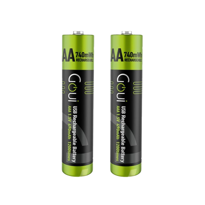 Goui Rechargeable AAA Battery (2Pcs) Noir Power bank Goui Maroc