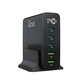 Goui GAN 140 Chargeur de Bureau à 5 Ports - 140W Chargeur Goui Maroc