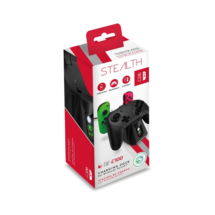 Triple Station de charge Stealth SW-C100 pour Nintendo Switch Noir ...