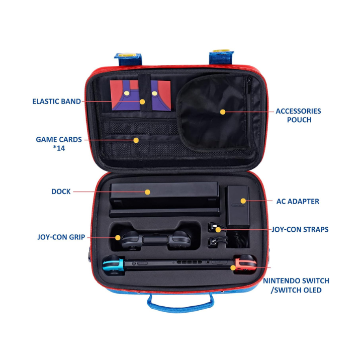 Pochette Nintendo switch Grand Housse de transport Mario Accessoire...
