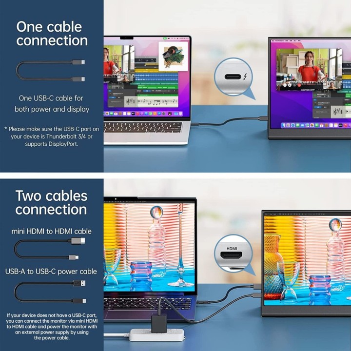 XTRMLAB F156P1 15.6" Moniteur portable Moniteurs portables XTRMLAB ...