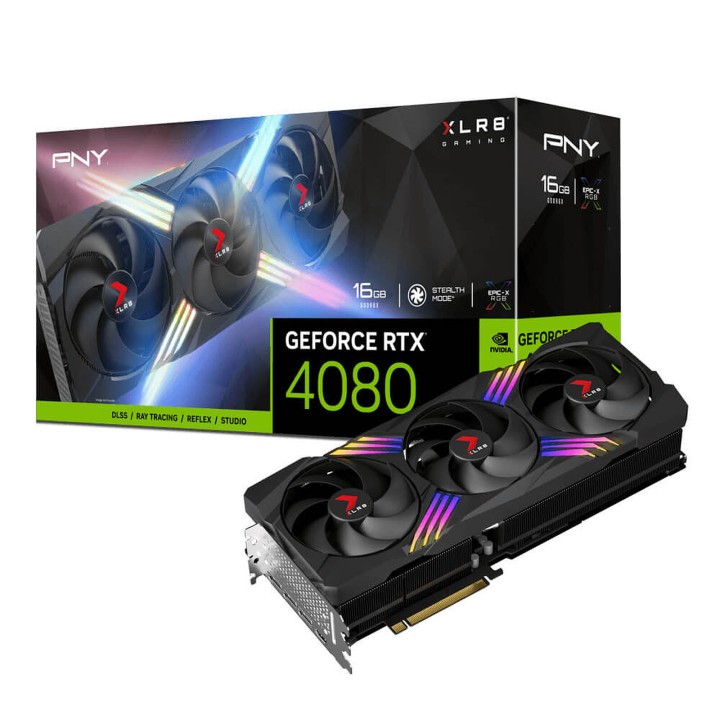 PNY GeForce RTX 4080 16GB XLR8 Gaming Verto EPIC-X RGB Triple Fan C...