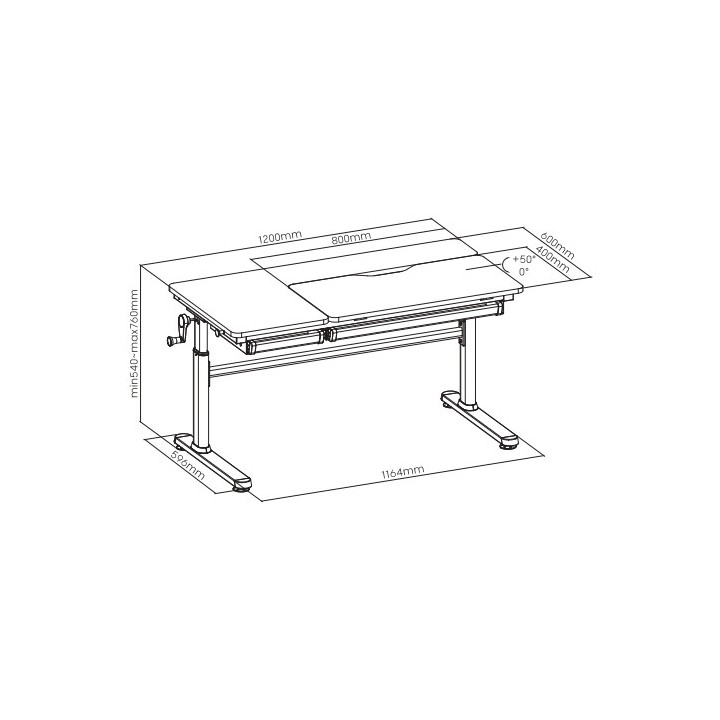 SKILLDESK GrowMate 702 Bureaux pour enfants SKILLCHAIRS Maroc