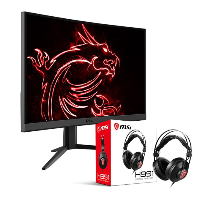 MSI Optix G24C4 24" 144Hz Curved + MSI H991 Moniteurs Gamer MSI Maroc