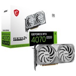 MSI GeForce RTX 4070 SUPER VENTUS 2X WHITE OC 12GB GDDR6X Cartes gr...