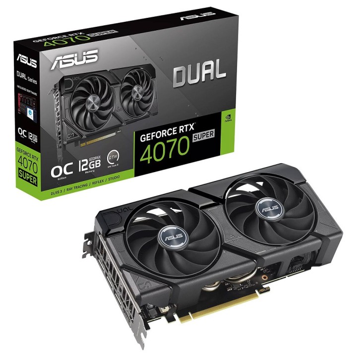 ASUS GeForce RTX 4070 SUPER Dual EVO OC Edition 12GB GDDR6X Cartes ...