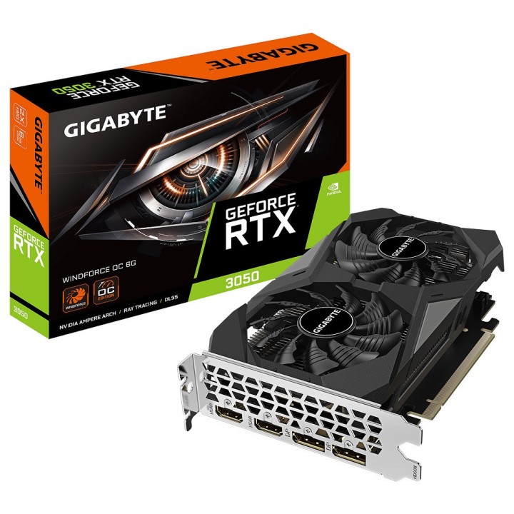 Gigabyte GeForce RTX 3050 WINDFORCE OC 6GB GDDR6 Cartes graphiques ...